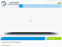 Tablet Screenshot of firstacademy.org